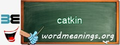 WordMeaning blackboard for catkin